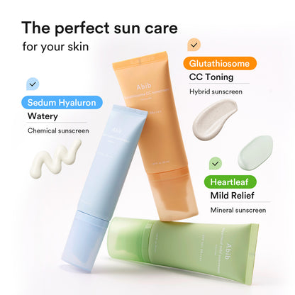[Abib] Sedum Hyaluron Sunscreen Watery Tube SPF50+ PA++++ (1.69oz)
