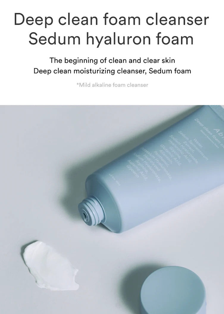 [Abib] Deep Clean Foam Cleanser Sedum Hyaluron Foam (5.07 oz)