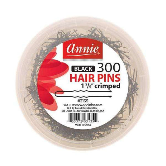 Annie Crimped Hair Pins (Black)