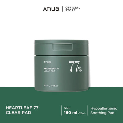 Anua Heartleaf 77% Clear Pad (70 Pads)