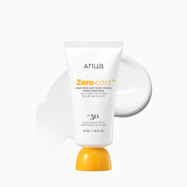 Anua Zero-Cast Moisturizing Finish Sunscreen SPF 50 (1.69oz)