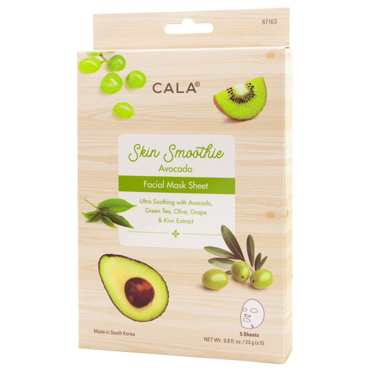 CALA Skin Smoothie Facial Mask (1 Sheet) - Avocado
