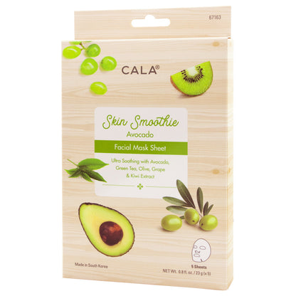 CALA Skin Smoothie Facial Mask (1 Sheet) - Avocado