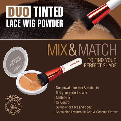RED Tinted Lace Wig Powder