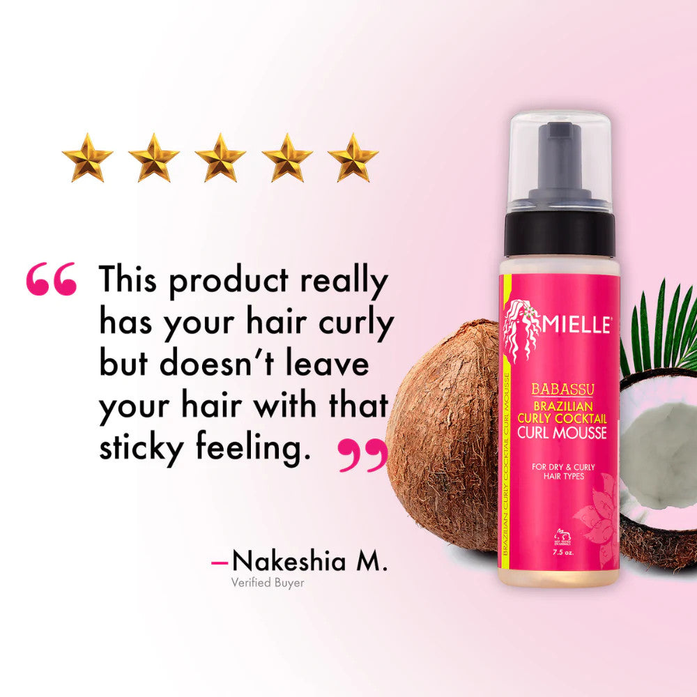 Mielle Babassu Brazilian Curly Cocktail Curl Mousse