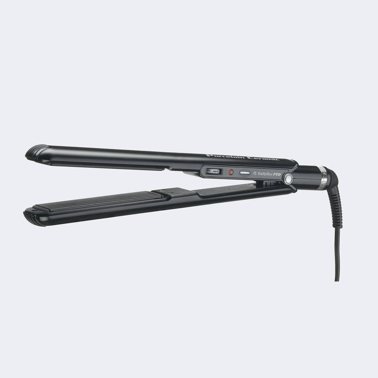 BaBylissPRO Porcelain Ceramic Straightening Iron 1" & Spring Curling Iron 1-1/4" Combo