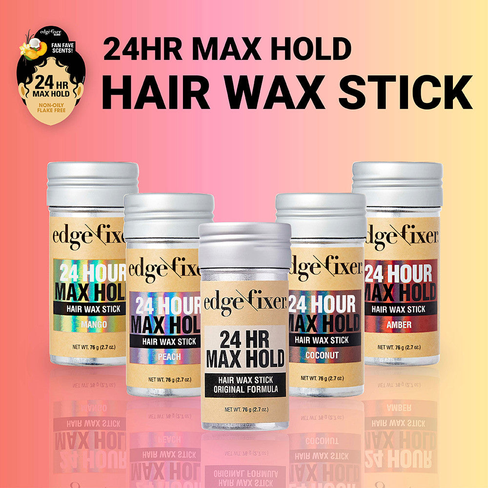 KISS 24 Hour Max Hold Edge Fixer Hair Wax Stick (2.7 oz)