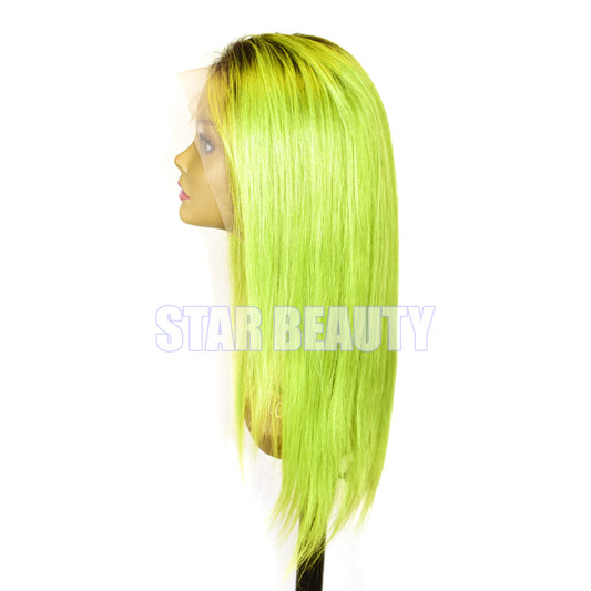 Bellatique 100% Human Hair Lace Wig 13X4 - Kim T1B/NEON