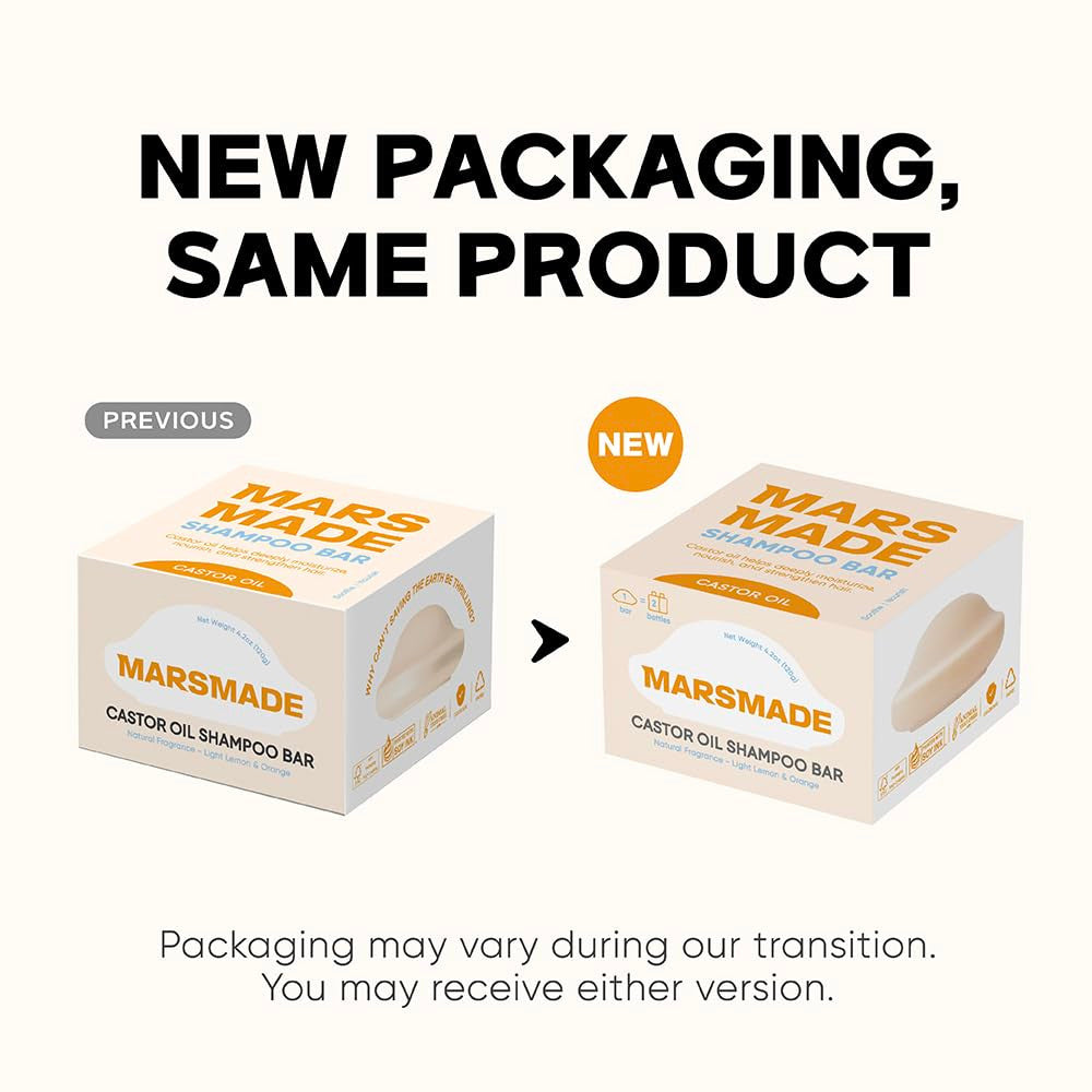 MARSMADE Castor Oil Shampoo Bar (4.23oz) - product image 3