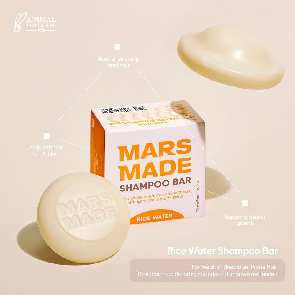 MARSMADE Rice Water Shampoo Bar (4.23oz) - product image 2
