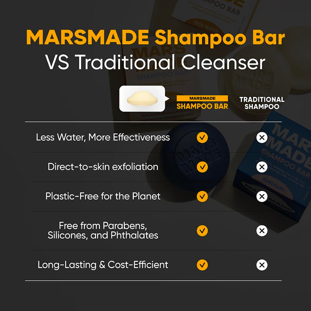 MARSMADE Rice Water Shampoo Bar (4.23oz) - product image 7
