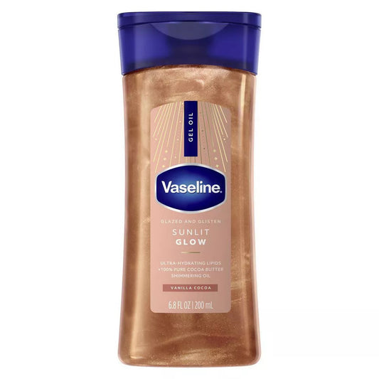 VASELINE Glazed & Glisten Vanilla Cocoa Shimmering Gel Body Oil (6.8oz)