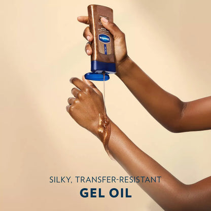 VASELINE Glazed & Glisten Vanilla Cocoa Shimmering Gel Body Oil (6.8oz) - product image 11