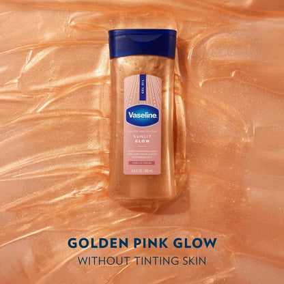 VASELINE Glazed & Glisten Vanilla Cocoa Shimmering Gel Body Oil (6.8oz) - product image 3