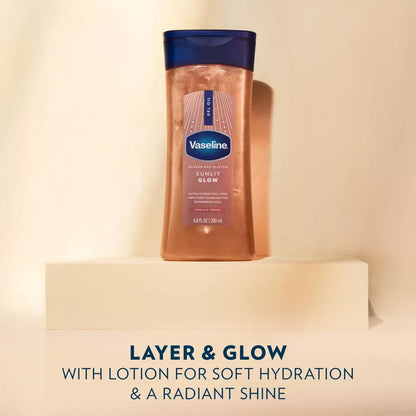 VASELINE Glazed & Glisten Vanilla Cocoa Shimmering Gel Body Oil (6.8oz) - product image 6