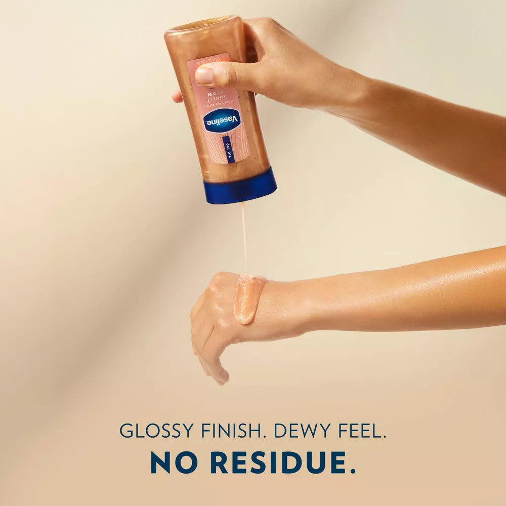 VASELINE Glazed & Glisten Vanilla Cocoa Shimmering Gel Body Oil (6.8oz) - product image 8
