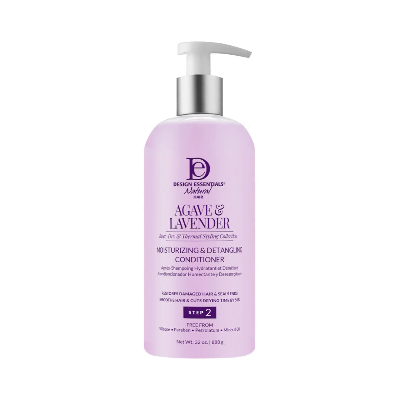 Design Essentials Agave & Lavender Moisturizing & Detangling Conditioner (32 oz)
