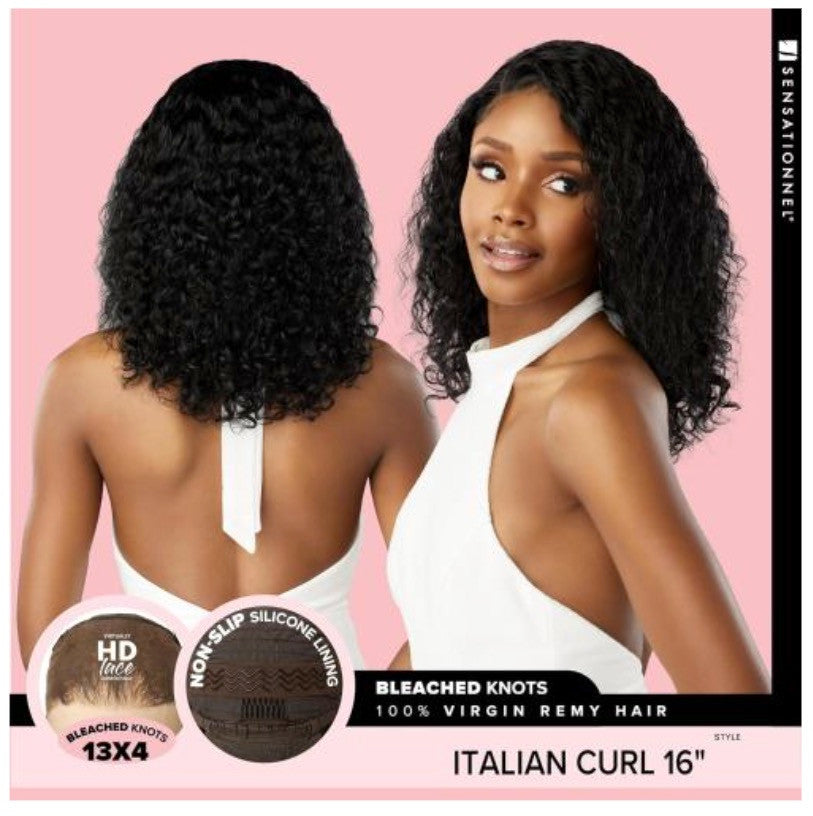 SENSATIONNEL Pearlish 100% Virgin Remi Human Hair 13X4 HD Lace Wig - Italian Curl 16" - product image 2