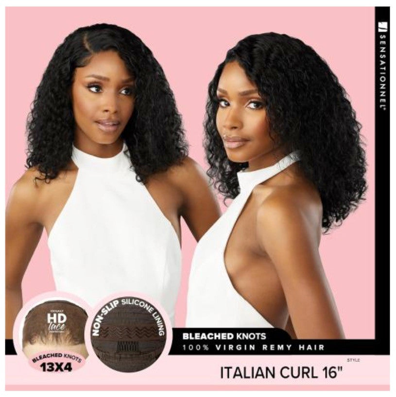 SENSATIONNEL Pearlish 100% Virgin Remi Human Hair 13X4 HD Lace Wig - Italian Curl 16" - product image 3