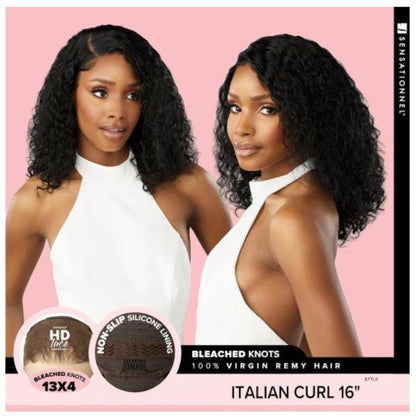 SENSATIONNEL Pearlish 100% Virgin Remi Human Hair 13X4 HD Lace Wig - Italian Curl 16" - product image 3