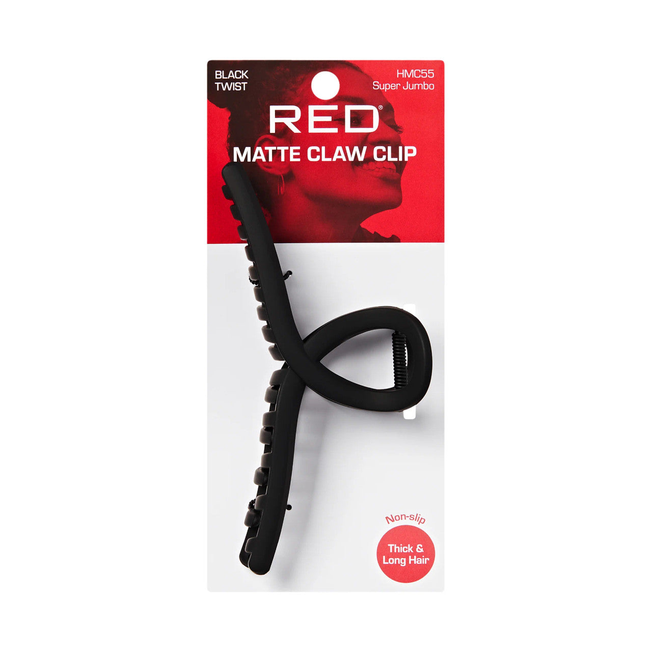 RED Super Jumbo Matte Hair Claw Clip - product image 5