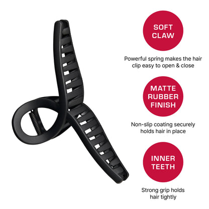 RED Super Jumbo Matte Hair Claw Clip - product image 7