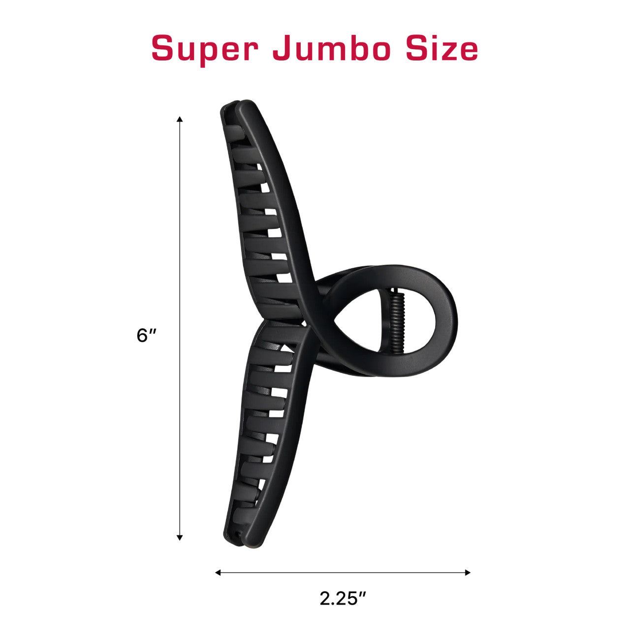RED Super Jumbo Matte Hair Claw Clip - product image 8