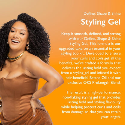 ORS Unapologetic Define, Shape & Shine Styling Gel  (12oz) - product image 3