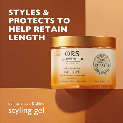 ORS Unapologetic Define, Shape & Shine Styling Gel  (12oz) - product image 4