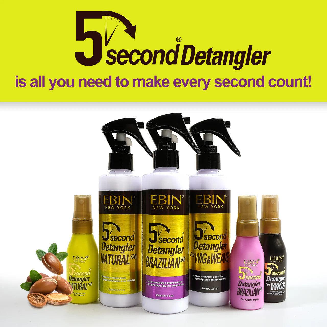 Ebin New York 5 Second Natural Detangler (2oz) - product image 7