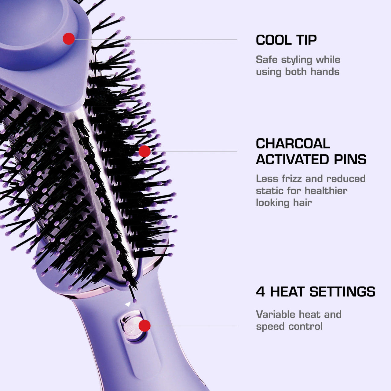 RED 2-in-1 Hot Air Brush & Volumizer One-Step Blow Dryer Styler - product image 2