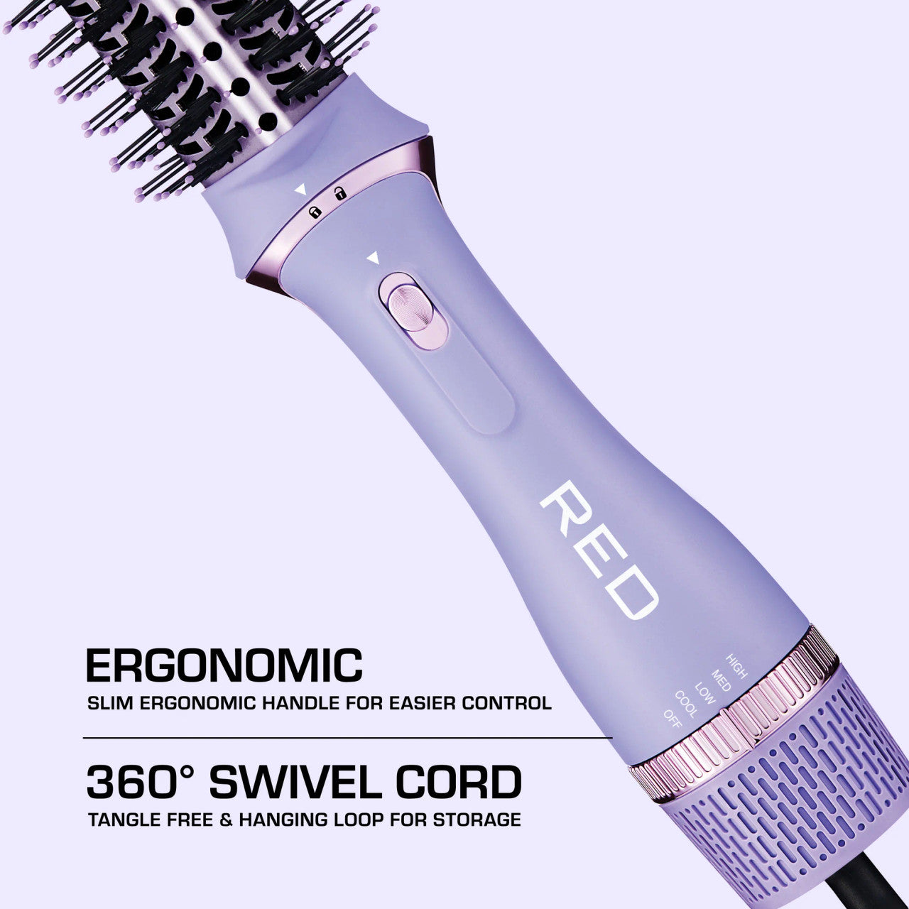 RED 2-in-1 Hot Air Brush & Volumizer One-Step Blow Dryer Styler - product image 4