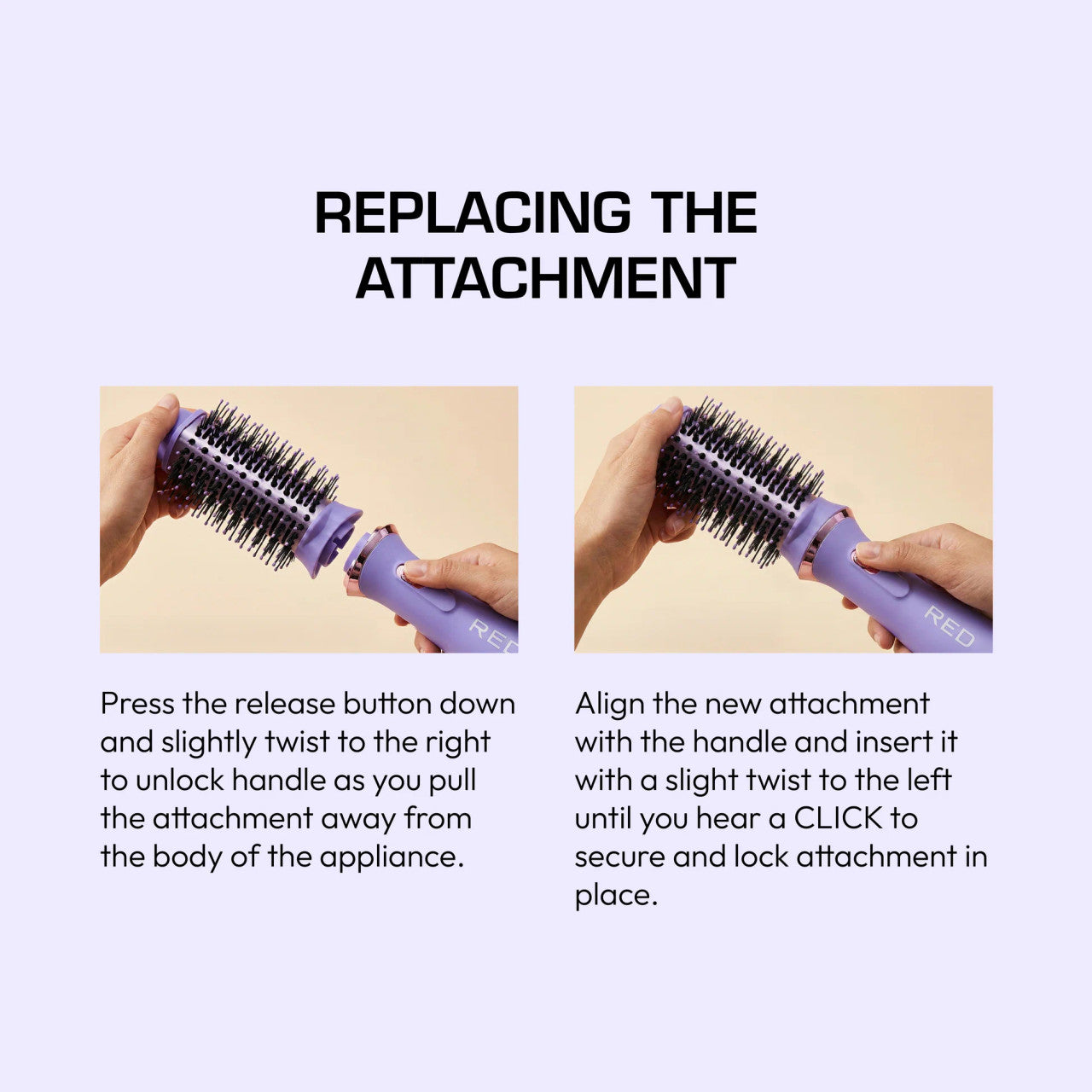 RED 2-in-1 Hot Air Brush & Volumizer One-Step Blow Dryer Styler - product image 5