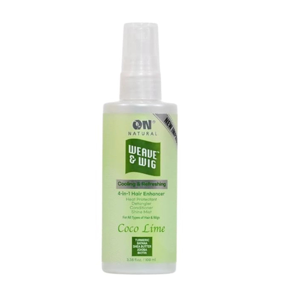 ON NATURAL Weave & Wig 4-in-1 Hair Enhancer For All Hair Texture [Coco Lime] 3.38 oz