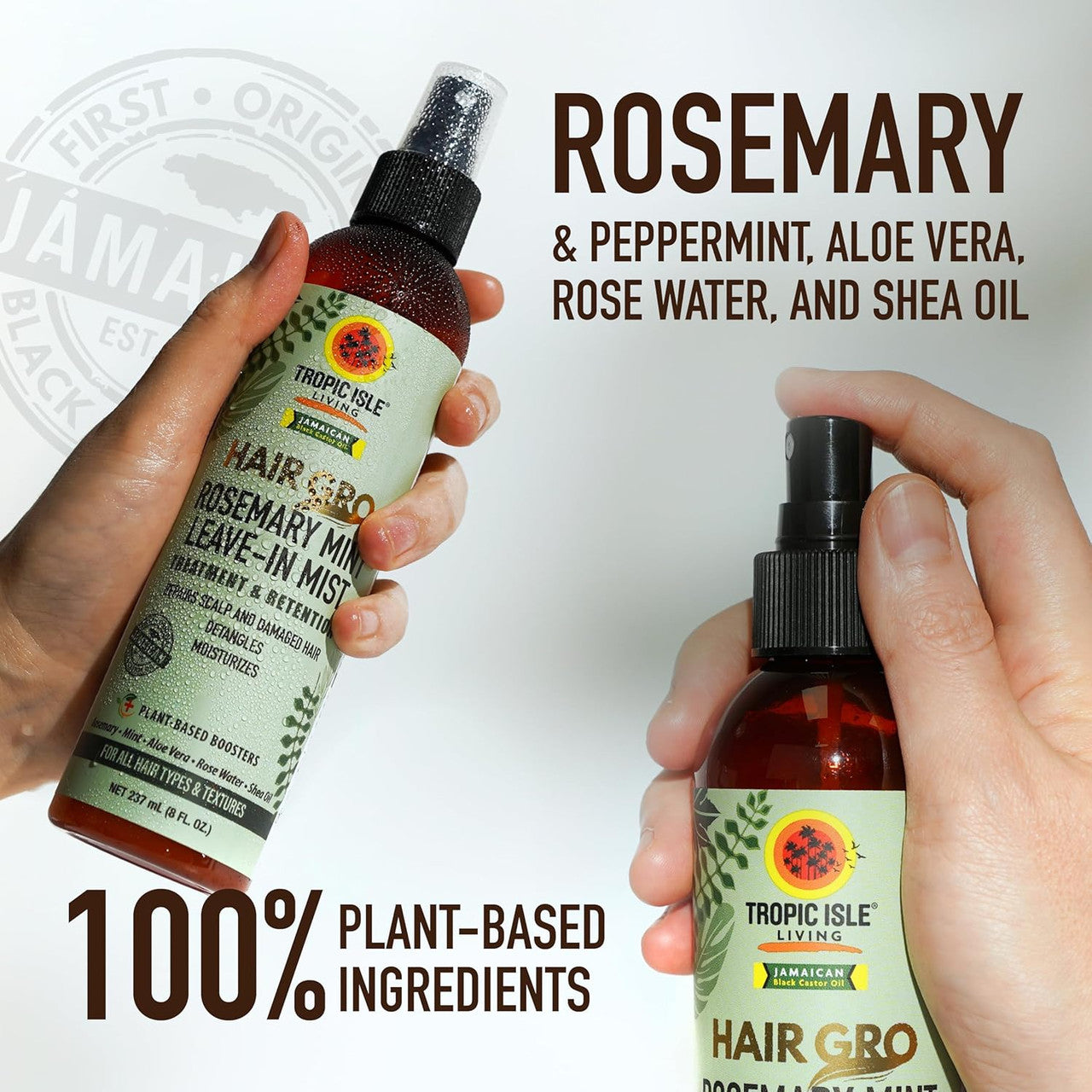 Tropic Isle Living Rosemary Mint Leave-In Conditioner (8oz) - product image 4