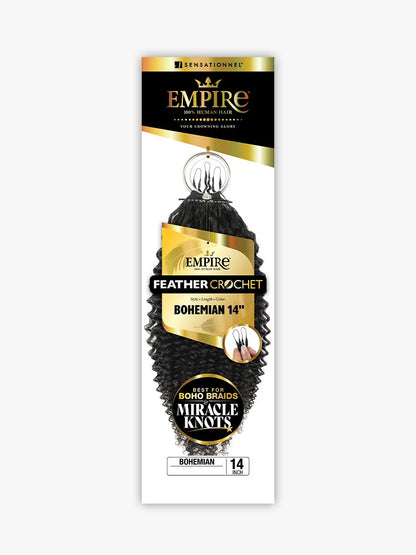 SENSATIONNEL Empire 100% Human Hair Feather Crochet - BOHEMIAN