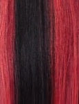 SENSATIONNEL Glamzy Glueless V-Part HD Lace Parting Wig - ELODIA - Color HBRED/1 swatch