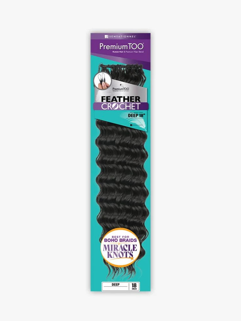 SENSATIONNEL Premium TOO Feather Crochet - DEEP (14"-18")