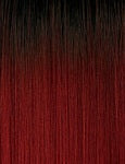 OUTRE Synthetic Quick Weave Half Wig -  3C Whirly Curls - Color DR Black Cherry swatch