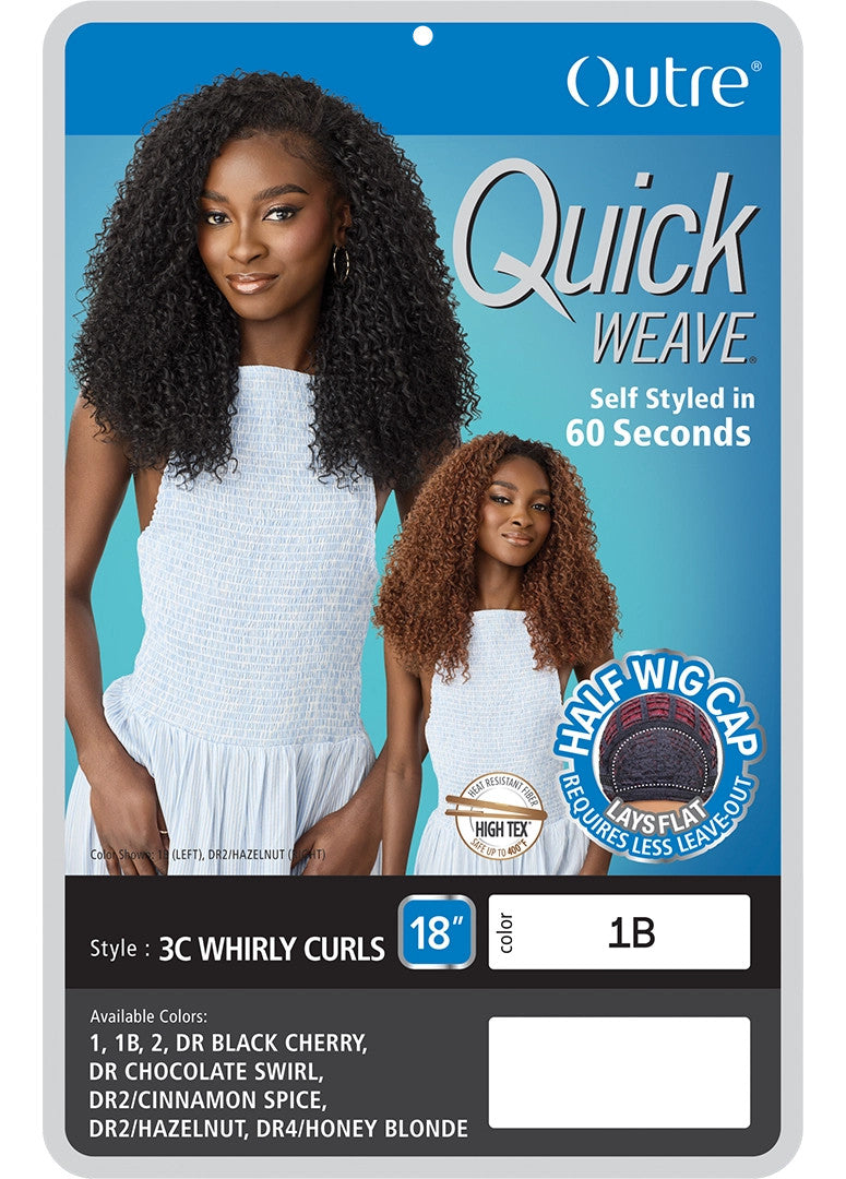 OUTRE Synthetic Quick Weave Half Wig -  3C Whirly Curls - product image 5