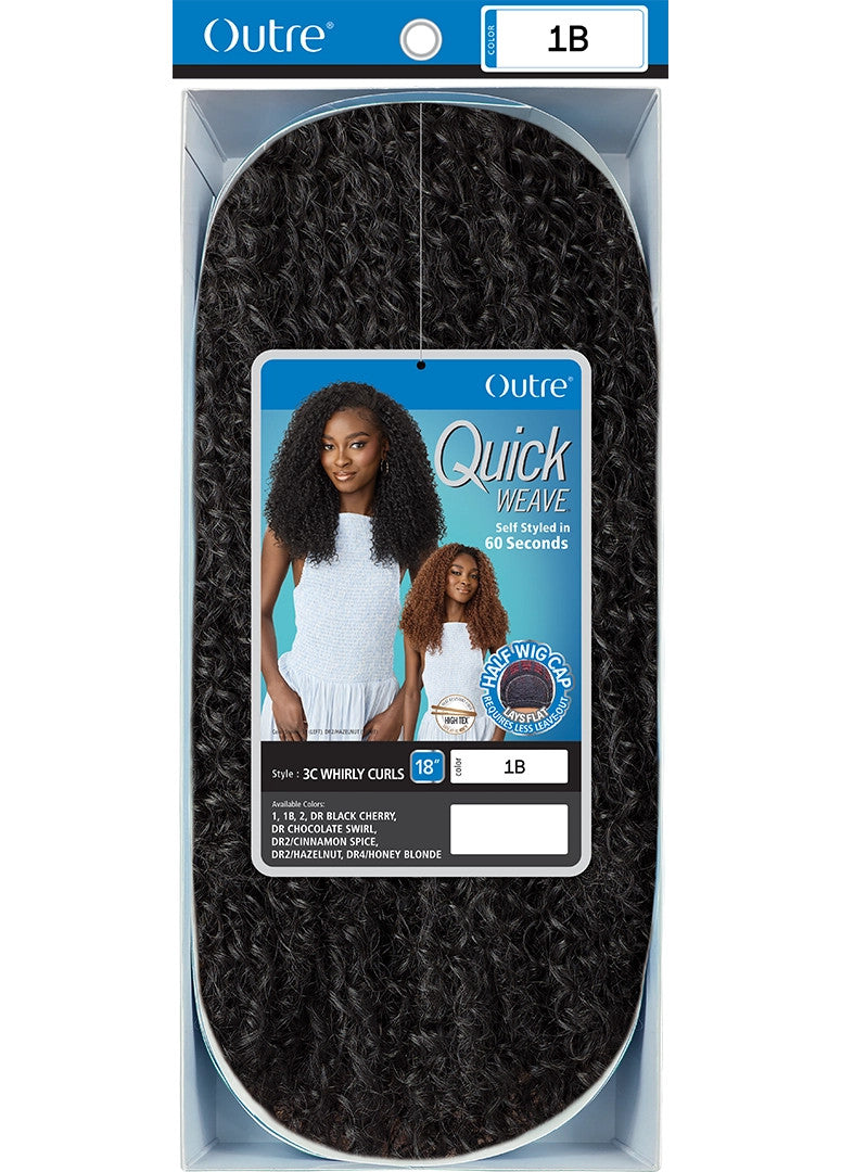 OUTRE Synthetic Quick Weave Half Wig -  3C Whirly Curls - product image 6