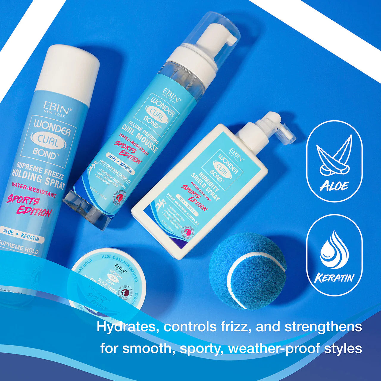 EBIN Wonder Curl Bond Holding Spray Sports Edition (8.5oz) - product image 2