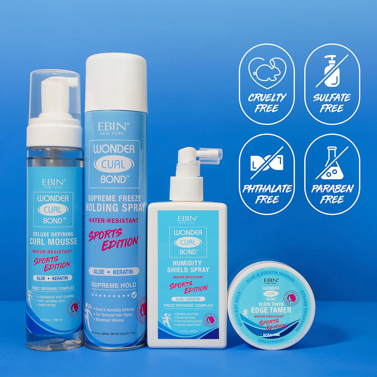 EBIN Wonder Curl Bond Holding Spray Sports Edition (8.5oz) - product image 3