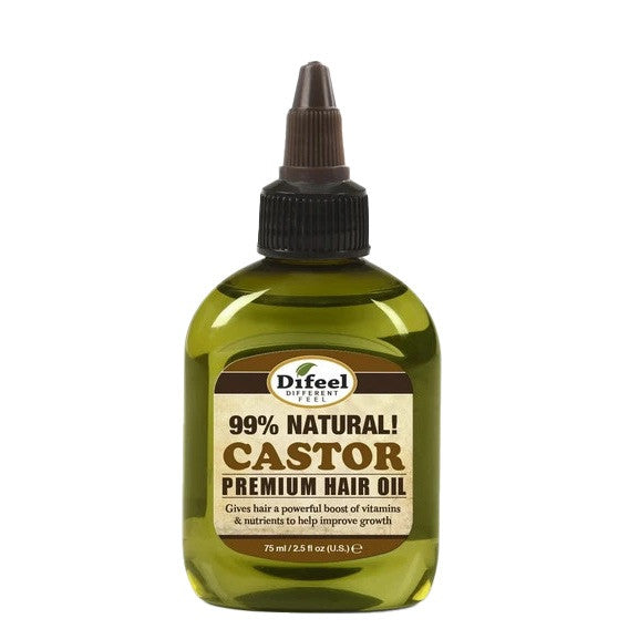 Difeel Premium Natural Hair Oil - Castor Oil (2.5 oz)