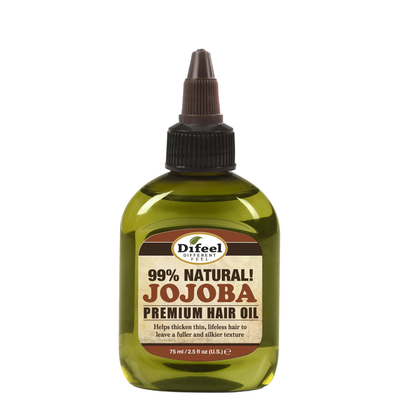 Difeel Premium Natural Hair Oil - Jojoba Oil (2.5 oz)