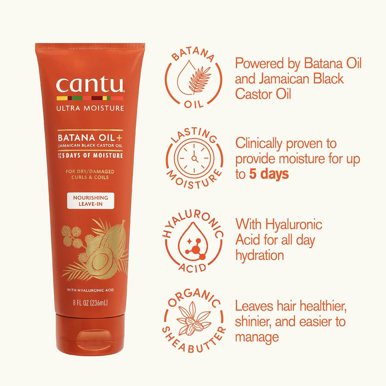 Cantu Ultra Moisture Nourishing Leave-In Conditioner (8oz) - product image 2