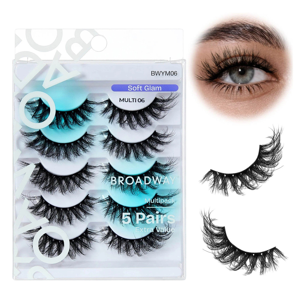 KISS Broadway Faux Mink Wispy Volume 5D Lashes 5 Pair Multipack - product image 12