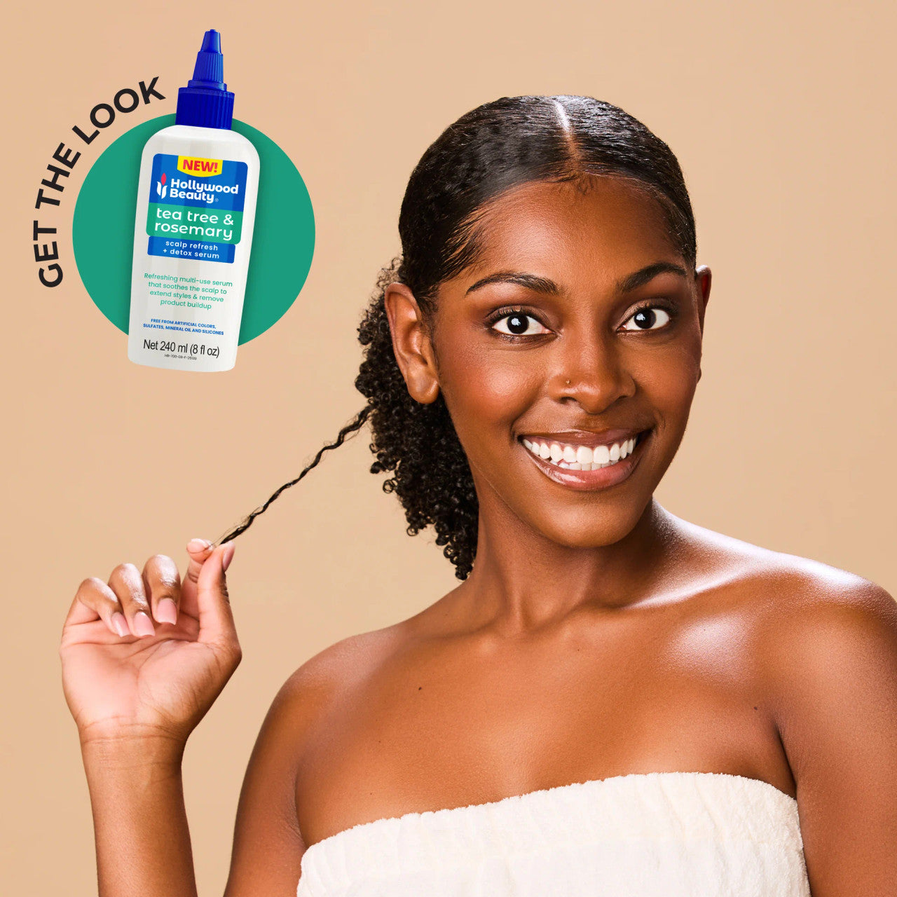 Hollywood Beauty Tea Tree & Rosemary Scalp Serum (8oz) - product image 3