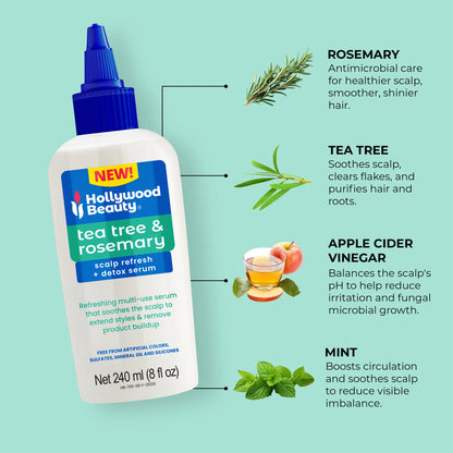Hollywood Beauty Tea Tree & Rosemary Scalp Serum (8oz) - product image 4
