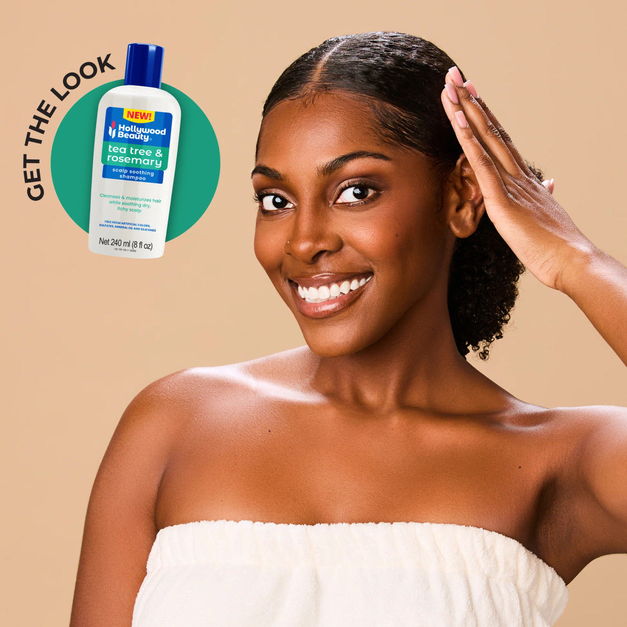 Hollywood Beauty Tea Tree & Rosemary Scalp Soothing Shampoo (8oz) - product image 4